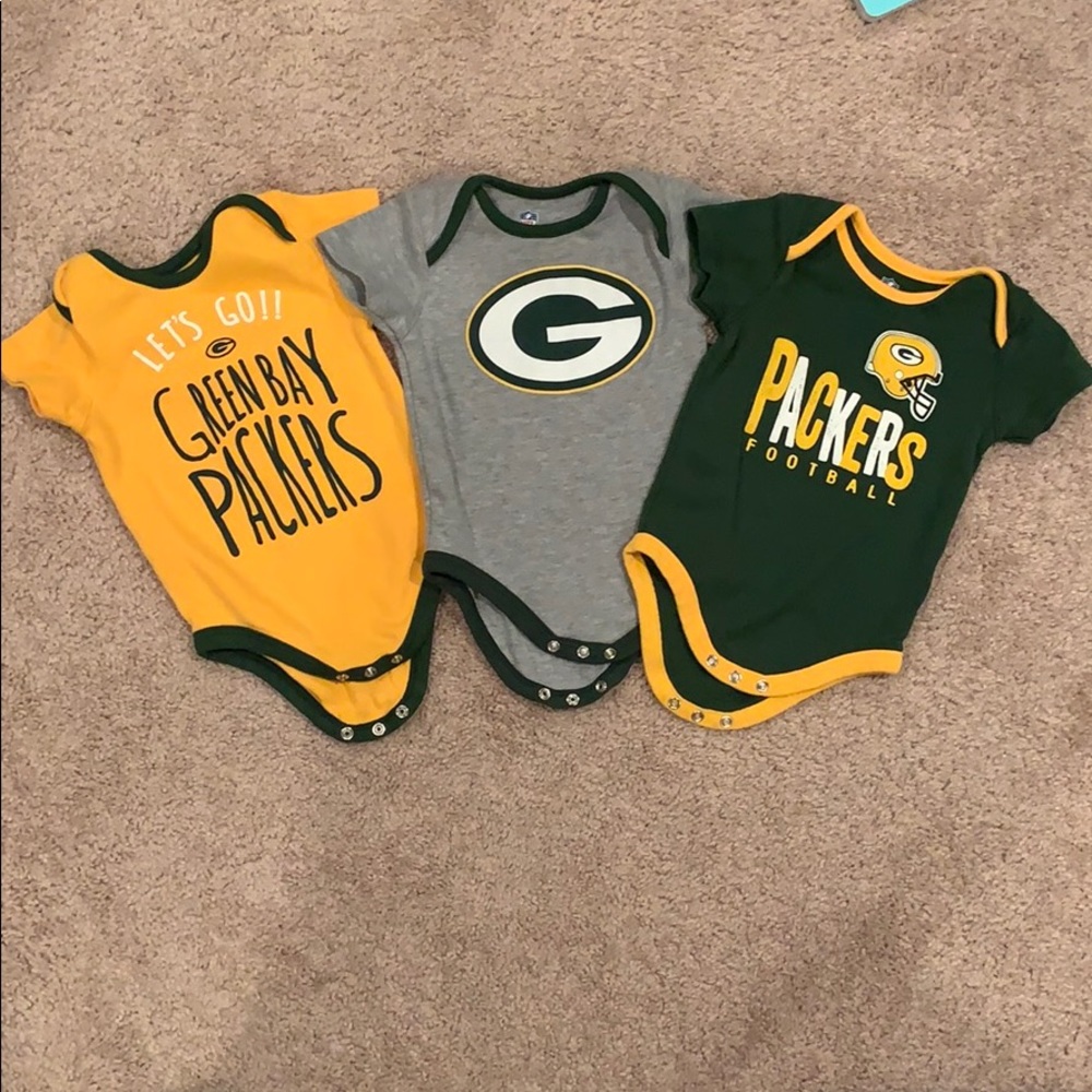 Green Bay Packers onesies-3 pack